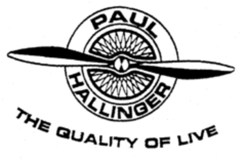 PAUL HALLINGER THE QUALITY OF LIFE Logo (EUIPO, 12.03.1998)
