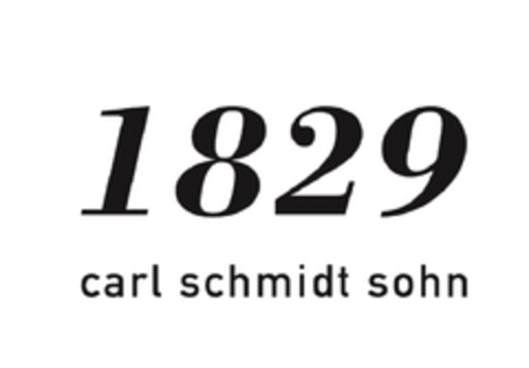 1829 Carl Schmidt Sohn Logo (EUIPO, 29.04.2013)