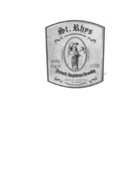 St. Rhys French Napoleon Brandy Produced and bottled in France Logo (EUIPO, 16.10.2014)