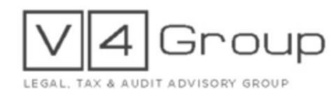 V4 Group LEGAL, TAX & AUDIT ADVISORY GROUP Logo (EUIPO, 11/14/2018)