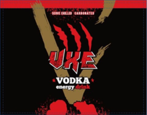 SERVE CHILLED CARBONATED VXE VODKA energy drink Logo (EUIPO, 07/15/2020)