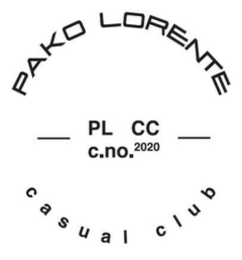 PAKO LORENTE CASUAL CLUB Logo (EUIPO, 08.09.2020)
