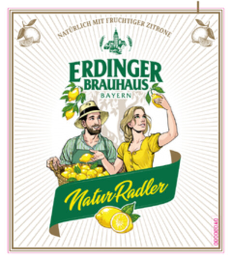 ERDINGER BRAUHAUS BAYERN NaturRadler NATÜRLICH MIT FRUCHTIGER ZITRONE Logo (EUIPO, 03/18/2022)