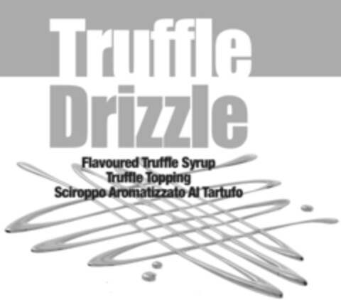 TRUFFLE DRIZZLE Flavoured truffle syrup Truffle topping Sciroppo aromatizzato al tartufo Logo (EUIPO, 08.04.2022)