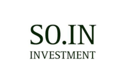 SO.IN INVESTMENT Logo (EUIPO, 06/13/2023)