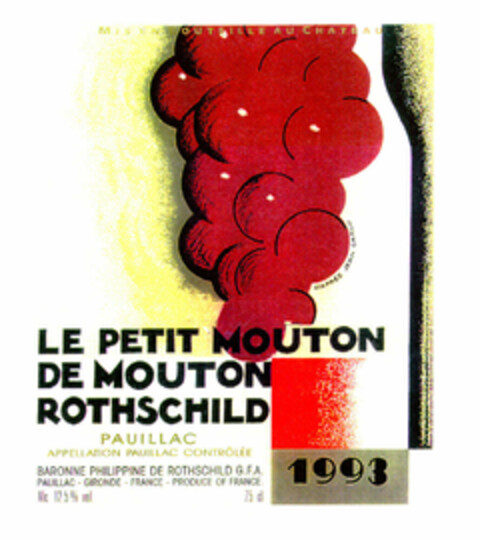 LE PETIT MOUTON DE MOUTON ROTHSCHILD Logo (EUIPO, 06/17/1996)