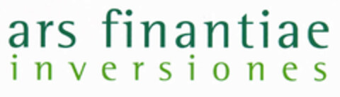 ars finantiae inversiones Logo (EUIPO, 14.03.2002)