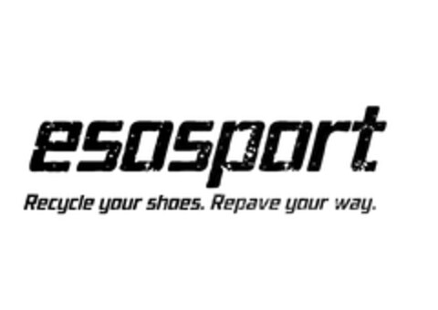 ESOSPORT - RECYCLE YOUR SHOES. REPAVE YOUR WAY. Logo (EUIPO, 11/27/2009)