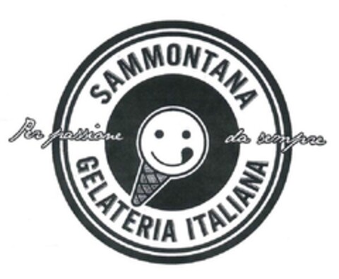SAMMONTANA GELATERIA ITALIANA - PER PASSIONE DA SEMPRE Logo (EUIPO, 27.09.2013)