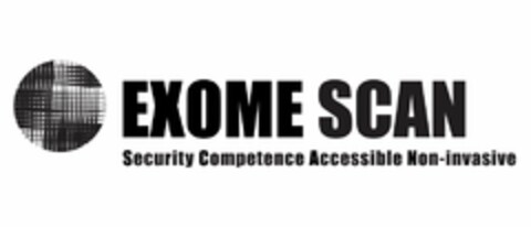 EXOME SCAN Security Competence Accessible Non-invasive Logo (EUIPO, 17.04.2014)