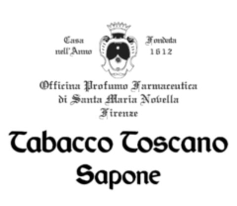 TABACCO TOSCANO SAPONE CASA FONDATA NELL'ANNO 1612 OFFICINA PROFUMO FARMACEUTICA DI SANTA MARIA NOVELLA FIRENZE Logo (EUIPO, 27.11.2014)