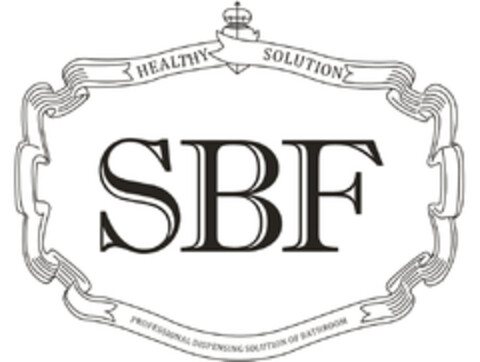 HEALTHY SOLUTION SBF PROFESSIONAL DISPENSING SOLUTION OF BATHROOM Logo (EUIPO, 29.07.2015)