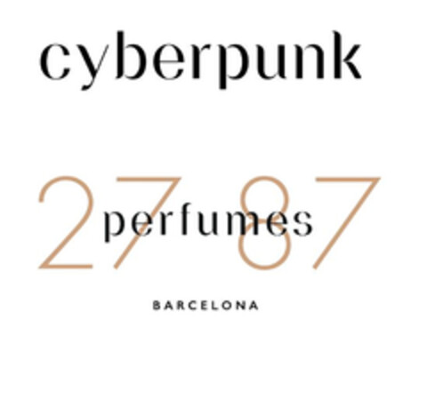 CYBERPUNK 27 87 PERFUMES BARCELONA Logo (EUIPO, 07.02.2022)