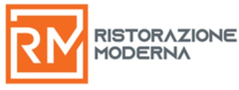 RM RISTORAZIONE MODERNA Logo (EUIPO, 07/27/2023)