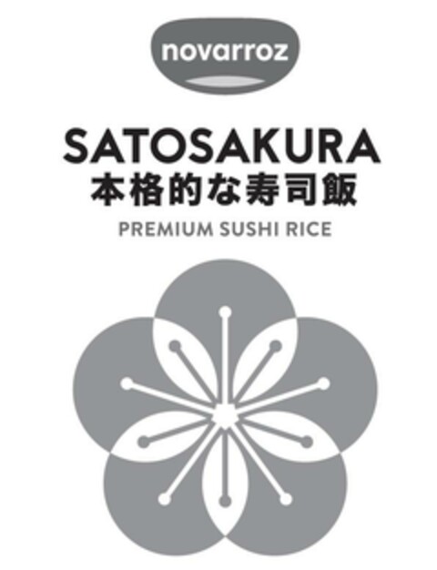 NOVARROZ SATOSAKURA PREMIUM SUSHI RICE Logo (EUIPO, 26.02.2024)