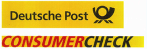 Deutsche Post CONSUMERCHECK Logo (EUIPO, 22.05.2000)