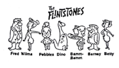 The FLINTSTONES Fred Wilma Pebbles Dino Bamm-Bamm Barney Betty Logo (EUIPO, 22.10.2003)