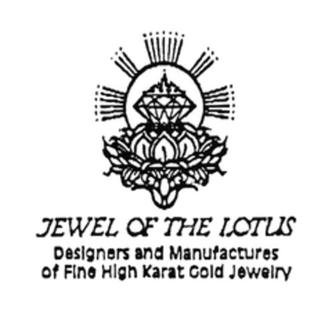 JEWEL OF THE LOTUS Designers and Manufactures of Fine High Karat Gold Jewelry Logo (EUIPO, 30.12.2004)