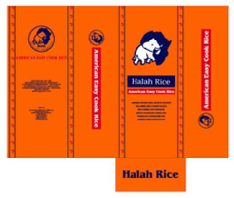 Halah Rice American Easy Cook Rice Logo (EUIPO, 04.04.2006)