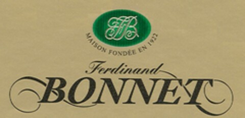 FB MAISON FONDÉE EN 1922 Ferdinand BONNET Logo (EUIPO, 16.10.2007)