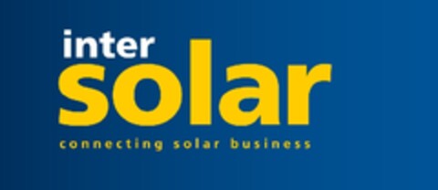 inter solar connecting solar business Logo (EUIPO, 18.11.2011)