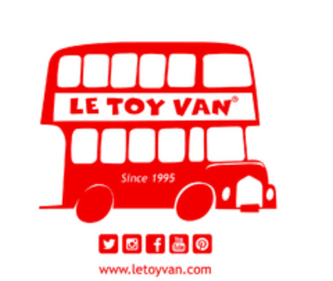 Le Toy Van Since 1995 www.letoyvan.com Logo (EUIPO, 05.10.2017)