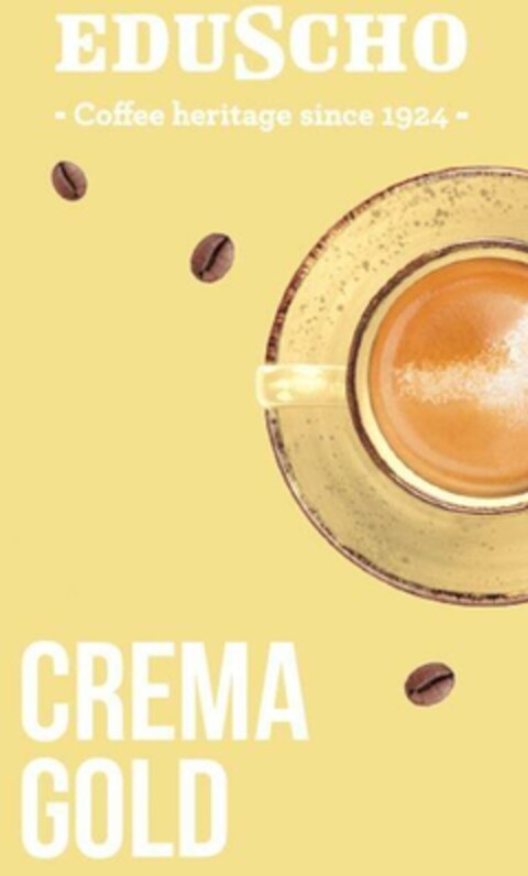 EDUSCHO - Coffee heritage since 1924 - CREMA GOLD Logo (EUIPO, 08.06.2023)