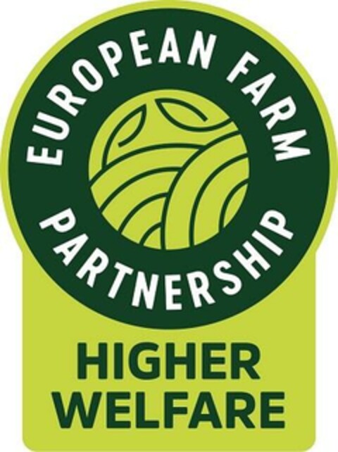 EUROPEAN FARM PARTNERSHIP HIGHER WELFARE Logo (EUIPO, 06/13/2023)