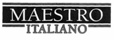 MAESTRO ITALIANO Logo (EUIPO, 28.06.2000)