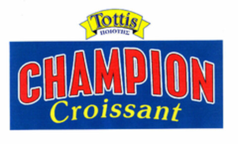 Tottis CHAMPION Croissant Logo (EUIPO, 25.01.2002)