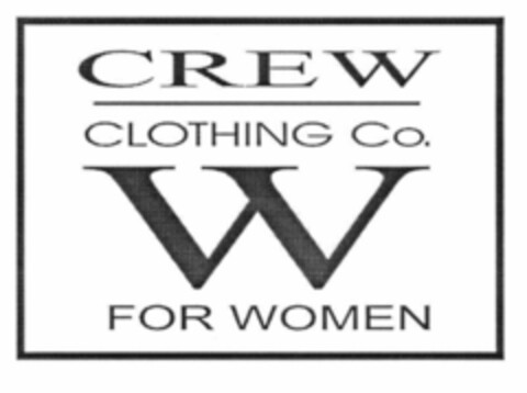 CREW CLOTHING Co. W FOR WOMEN Logo (EUIPO, 26.03.2002)