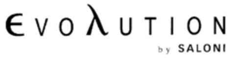 EVOLUTION by SALONI Logo (EUIPO, 16.07.2002)