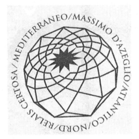 MEDITERRANEO/MASSIMO D'AZEGLIO/ATLANTICO/NORD/RELAIS CERTOSA Logo (EUIPO, 12/23/2005)