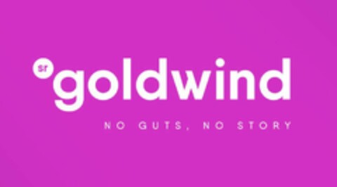 SR GOLDWIND NO GUTS, NO STORY Logo (EUIPO, 03.10.2018)