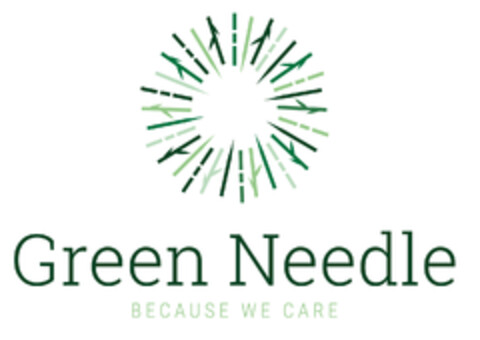 Green Needle Because We Care Logo (EUIPO, 13.12.2019)
