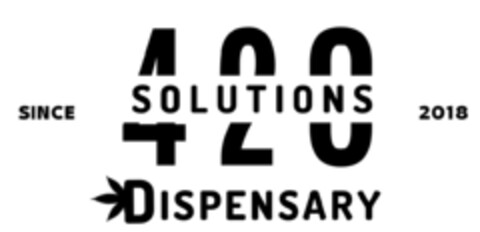 420 SOLUTIONS DISPENSARY SINCE 2018 Logo (EUIPO, 06.09.2022)