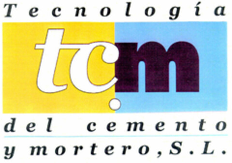 tcm . Tecnología del cemento y mortero,S.L. Logo (EUIPO, 15.02.1999)