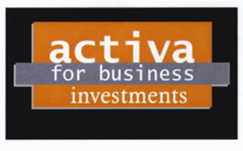 activa for business investments Logo (EUIPO, 24.11.2000)