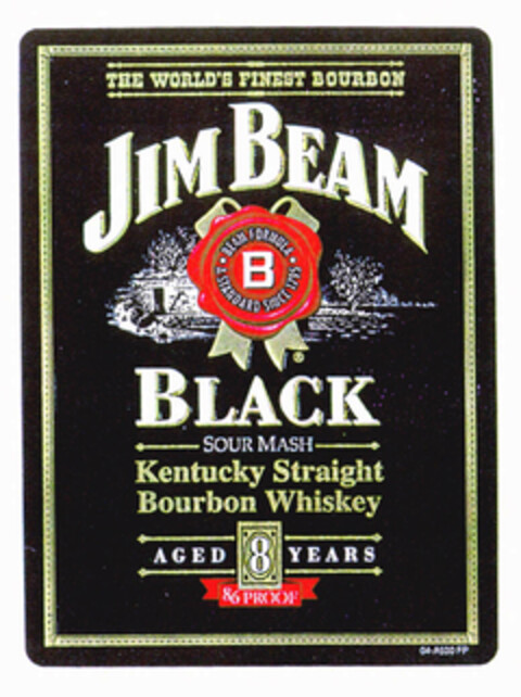 JIM BEAM B BLACK BEAM FORMULA KENTUCKY STRAIGHT BOURBON WHISKEY Logo (EUIPO, 09/12/2001)