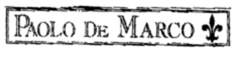 PAOLO DE MARCO Logo (EUIPO, 12/27/2001)