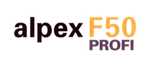 alpex F50 PROFI Logo (EUIPO, 20.10.2004)