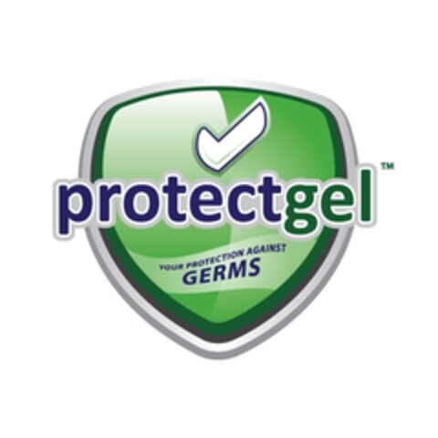 protectgel YOUR PROTECTION AGAINST GERMS Logo (EUIPO, 08/10/2009)