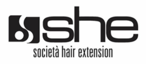 SHE SOCIETA' HAIR EXTENSION Logo (EUIPO, 04.05.2017)