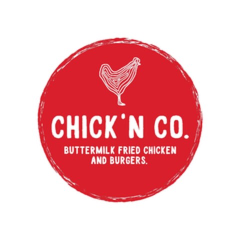 CHICK 'N CO. BUTTERMILK FRIED CHICKEN AND BURGERS. Logo (EUIPO, 23.10.2021)