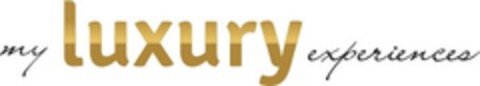 my luxury experiences Logo (EUIPO, 11/26/2022)