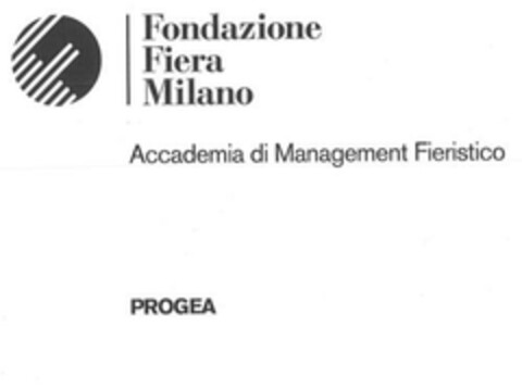 Fondazione Fiera Milano Accademia di Management Fieristico PROGEA Logo (EUIPO, 03.03.2023)