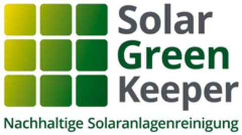 Solar Green Keeper Nachhaltige Solaranlagenreinigung Logo (EUIPO, 22.05.2024)