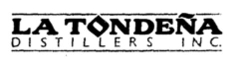 LA TONDEÑA DISTILLERS, INC. Logo (EUIPO, 19.12.1996)