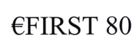 €FIRST 80 Logo (EUIPO, 04.03.2003)