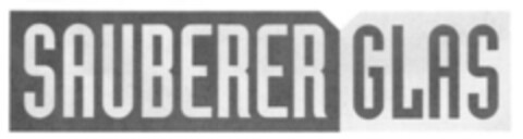 SAUBERER GLAS Logo (EUIPO, 28.04.2005)